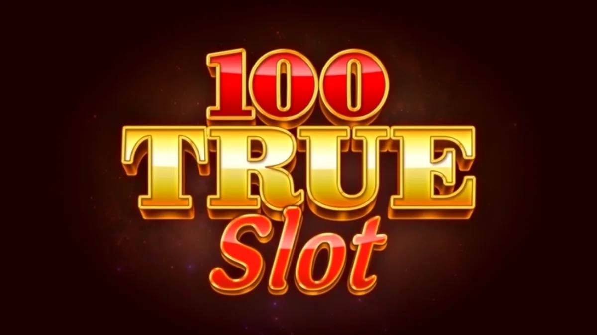 Tampilan visual permainan slot 100 True Slot