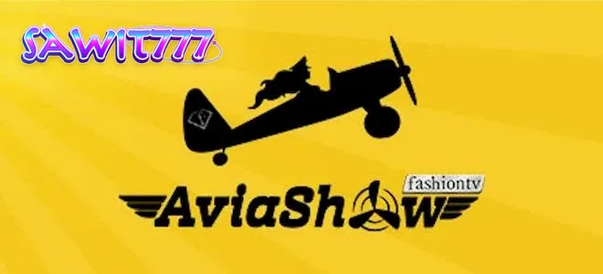 Tampilan antarmuka permainan Aviashow dengan tema penerbangan.